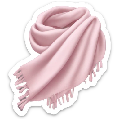 pale pink scarf sticker