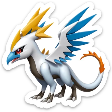 Meloetta-Latias-Latios-Silvally-Wargreymon-Protogen-Pokémon-Digimon-Fakémon-fusion-hybrid-creature sticker