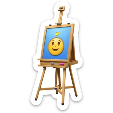 artist easel sticker