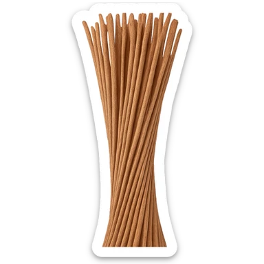 Realistic style loose integral spaghetti pasta with natural details, no background. sticker