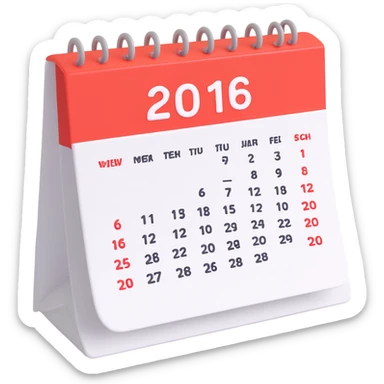 calendar week sticker