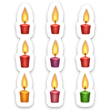 Christmas Candle sticker