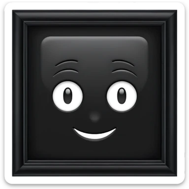 let the background be black sticker