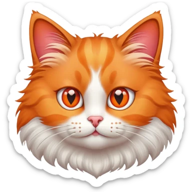 Cat with heart eyes  sticker