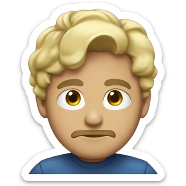 persona escuchando sticker