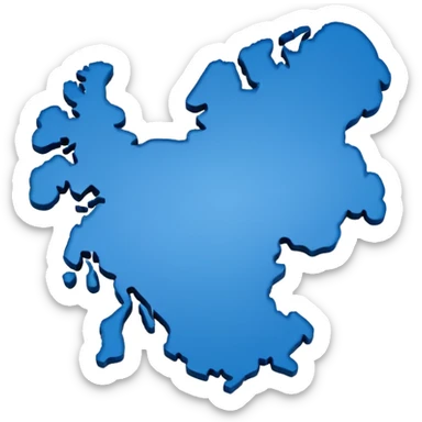 Sweden shaped country  sticker