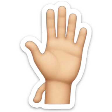 personne qui se frotte les mains sticker