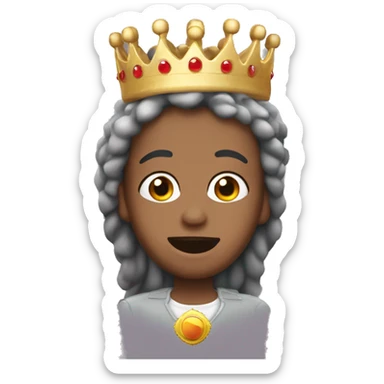 Goma de borrar con corona de reina sticker