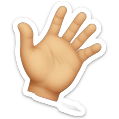 Hand on firetruck sticker