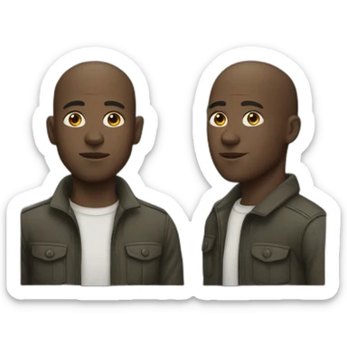 steve mcqueen black director bald young sticker