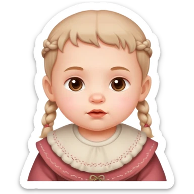 baby a baby of Slavic appearance sticker