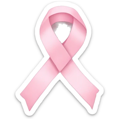 light pink ribbon sticker