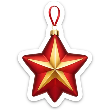 Christmas tree ornament sticker