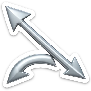 Pointer arrow sticker