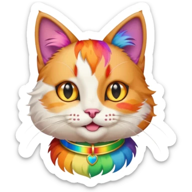 Gay cat sticker