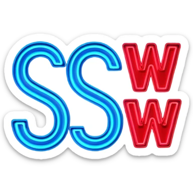 bright sign that says "SS Win!" sticker