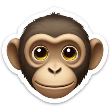 Monkey with bird’s body sticker