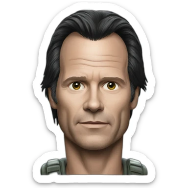 bill paxton as hudson in aliens sticker