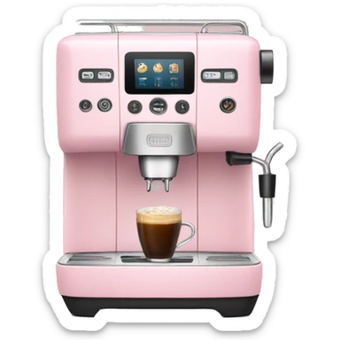 Light Pink coffee machine  sticker