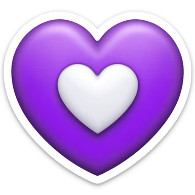 The white Letter “W” inside a Purple Heart sticker