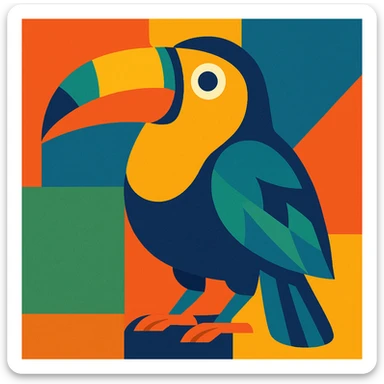 a chlosa, unique style, vibrant toon style sticker