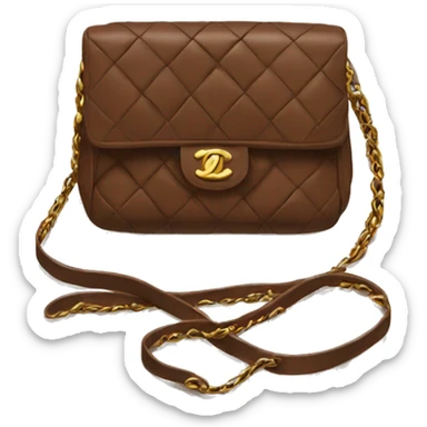 Brown Chanel purse sticker