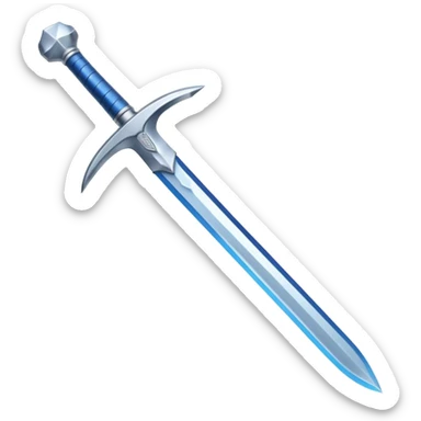 Frost Edge — blue blade + silver hilt sticker