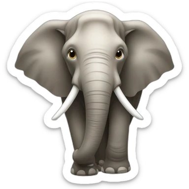 Un mojón de elefante sticker