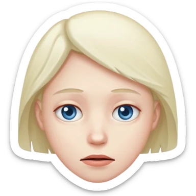 Cold face emoji sticker