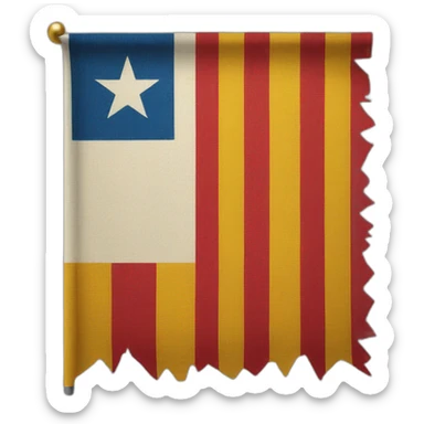 Catalán flag sticker