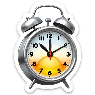 Sunrise light alarm clock sticker