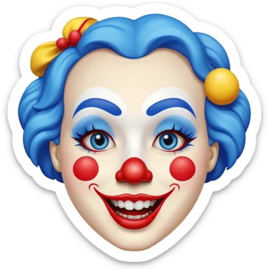 cara de payaso sticker