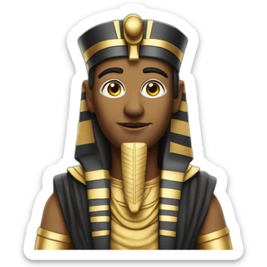 history teacher dressed as pharao sticker