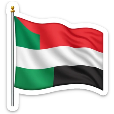 United arab emirates flag sticker