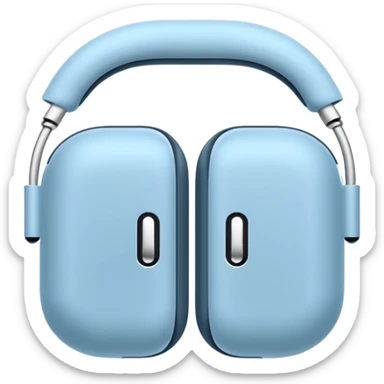 Airpods max light blue sticker