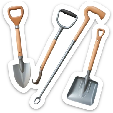 garden tools  sticker