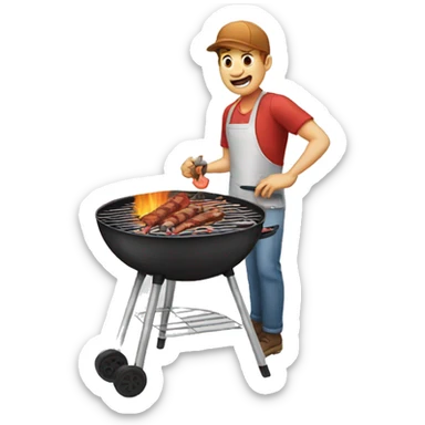 Barbecue sticker