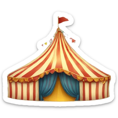 circus tent sticker