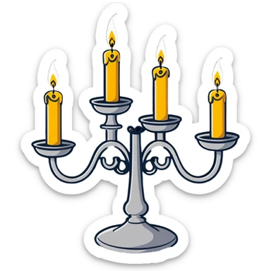 Lumiere the candelabra from Beauty and the Beast sticker
