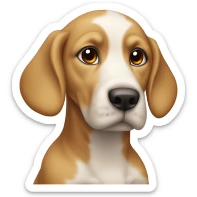 köpek bankta oturup efkarlanmış sticker