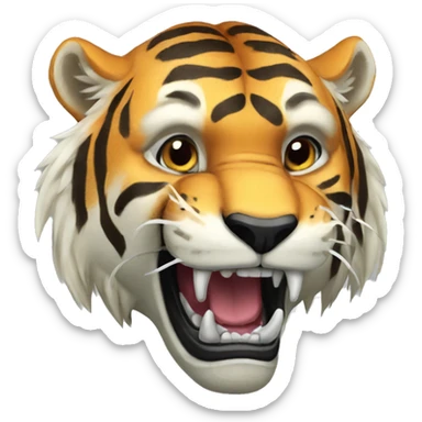 saber toothed tiger sticker