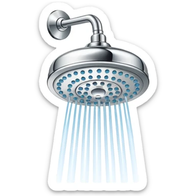 shower head sticker