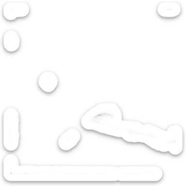 A cozy beige folded blanket plaid light pink sticker