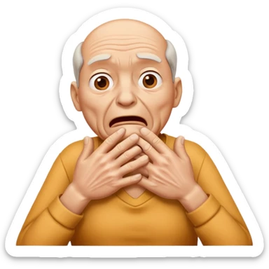 two hands stand alone making a choking gesture sticker