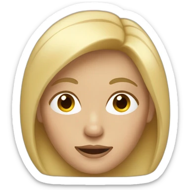 Middle aged woman with light blond hair sticker