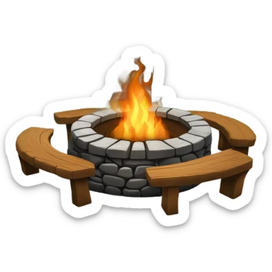 fire pit sticker