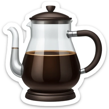 brewing coffee pot sticker