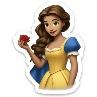 beauty and the beast belle sticker