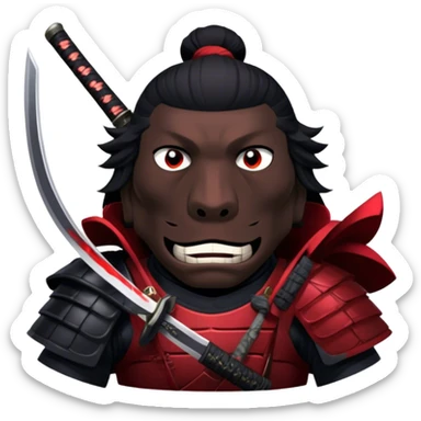 Fierce Samurai sticker