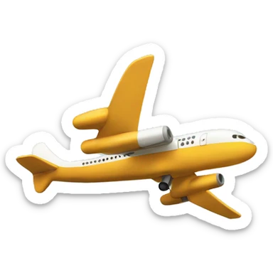 Airplane flying from Ireland to the USA sticker